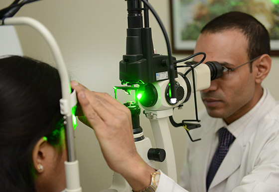 Eye treatment at BVI